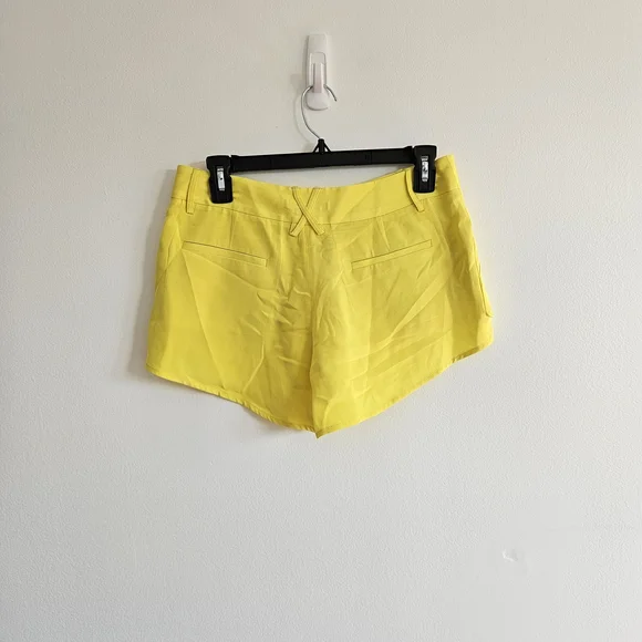 Alice + Olivia High Waist Yellow Shorts - Picture 3 of 8